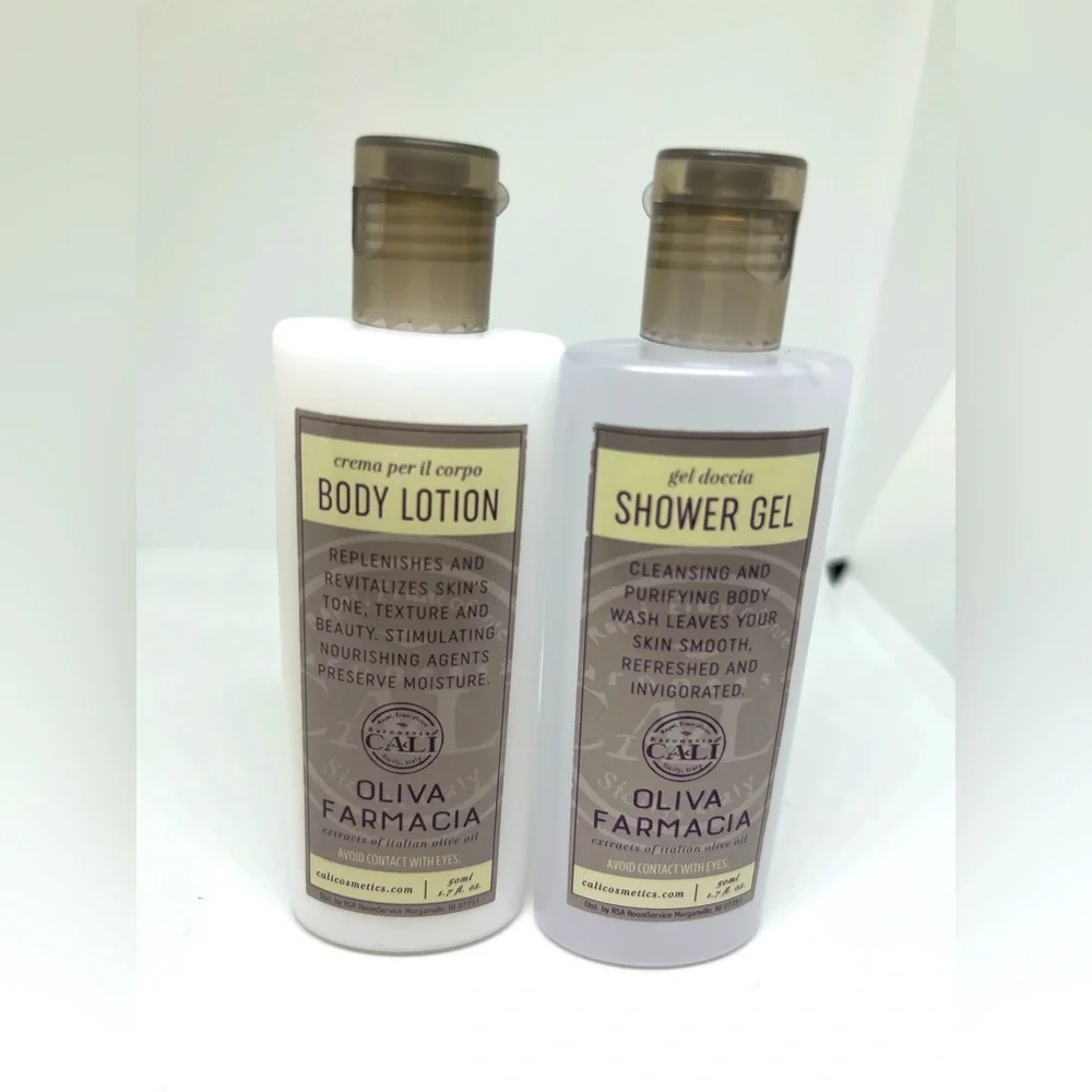Oliva Farmacia Cali Cosmetics Travel Body Lotion & Shower‎ Gel W/Italian Oil